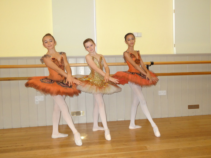 Grade 4 students at the Christmas ballet recital